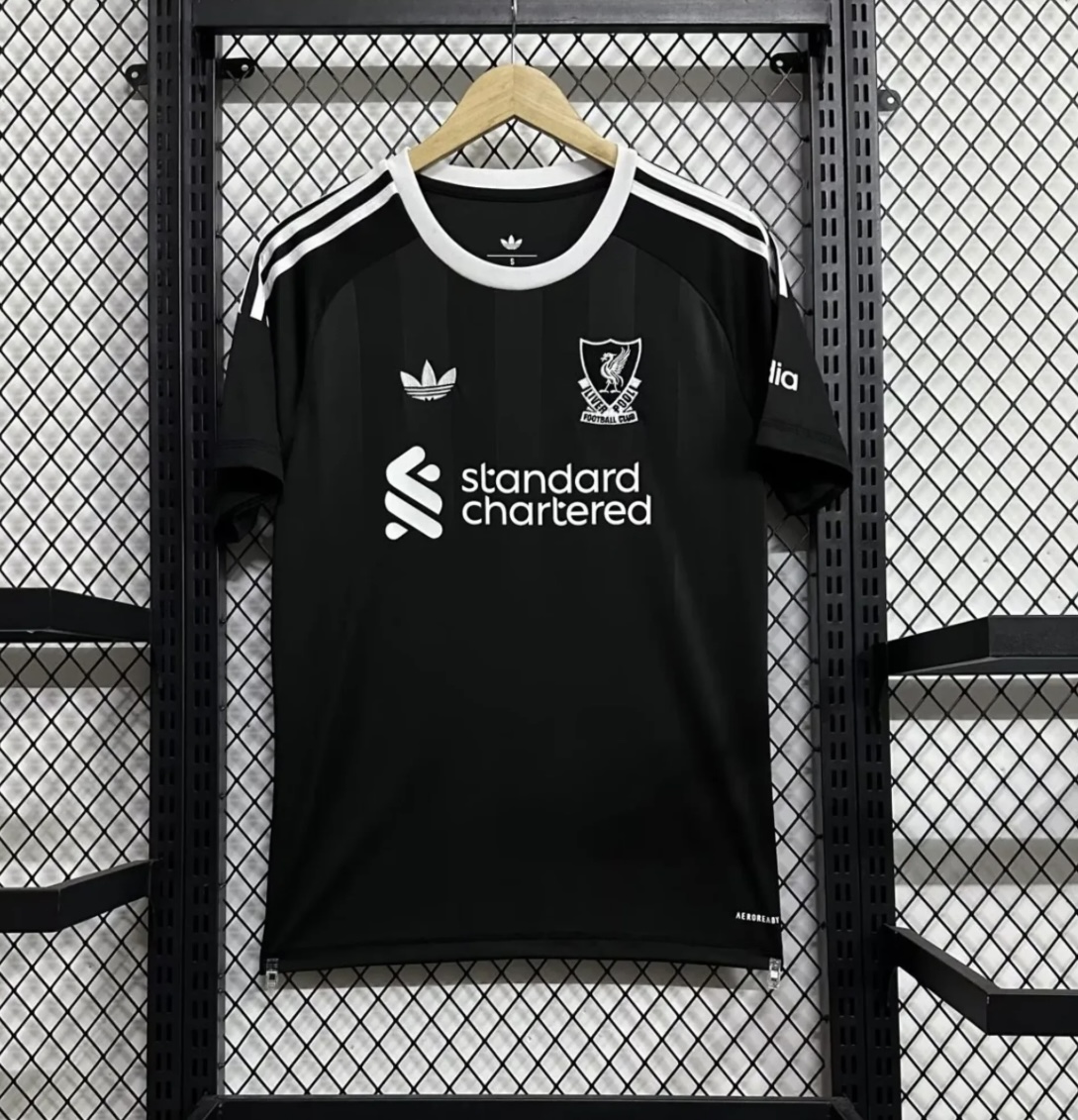 Liverpool Football Jersey Goalkeeper Custom Shirt 2025/26 in Black