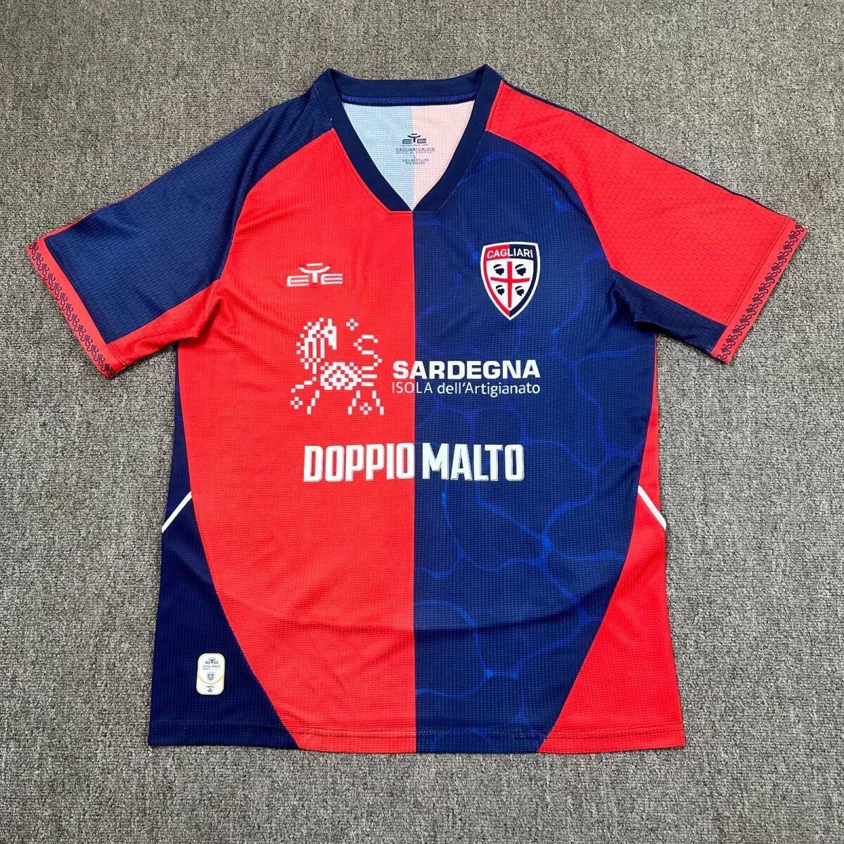 Cagliari Home Football Jersey Custom Shirt 2025/26 in Red & Navy