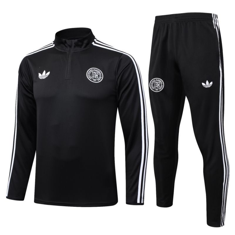 Germany Training Kit Sweatshirt & Pants Set Black 2025