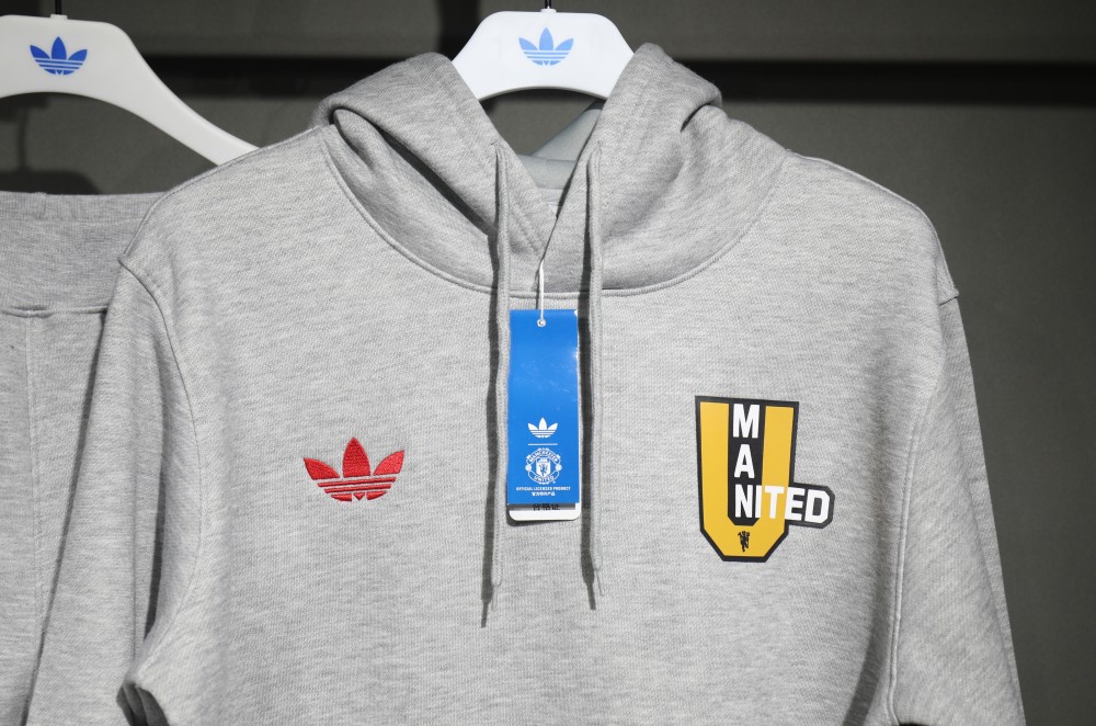 Manchester United Hoodie Training Kit (Sweatshirt+Pants) Grey 2025/26