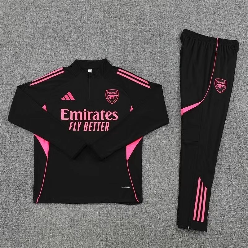 Arsenal Training Kit (Sweatshirt+Pants) Black 2025/26