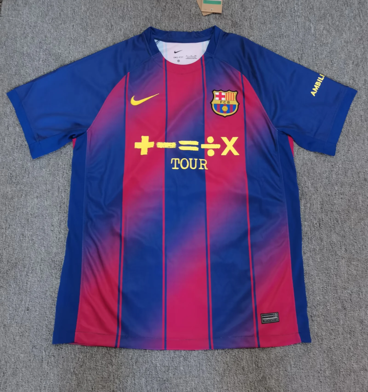 Barcelona Home Soccer Jersey Custom Shirt 2025/26 in Red&Blue