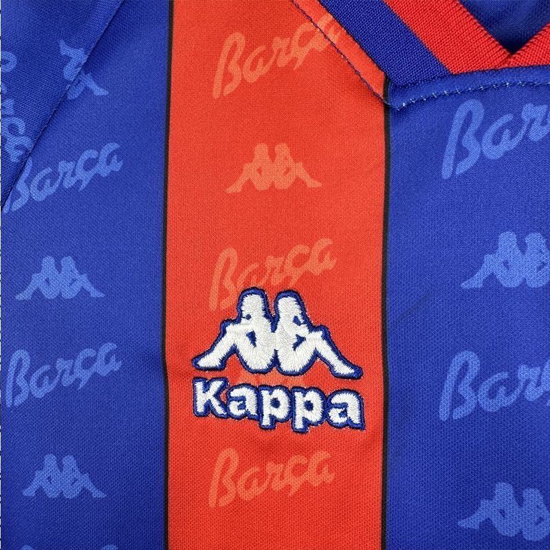 Barcelona Retro Jersey Home Kids Kit Jersey+Shorts 1996-97