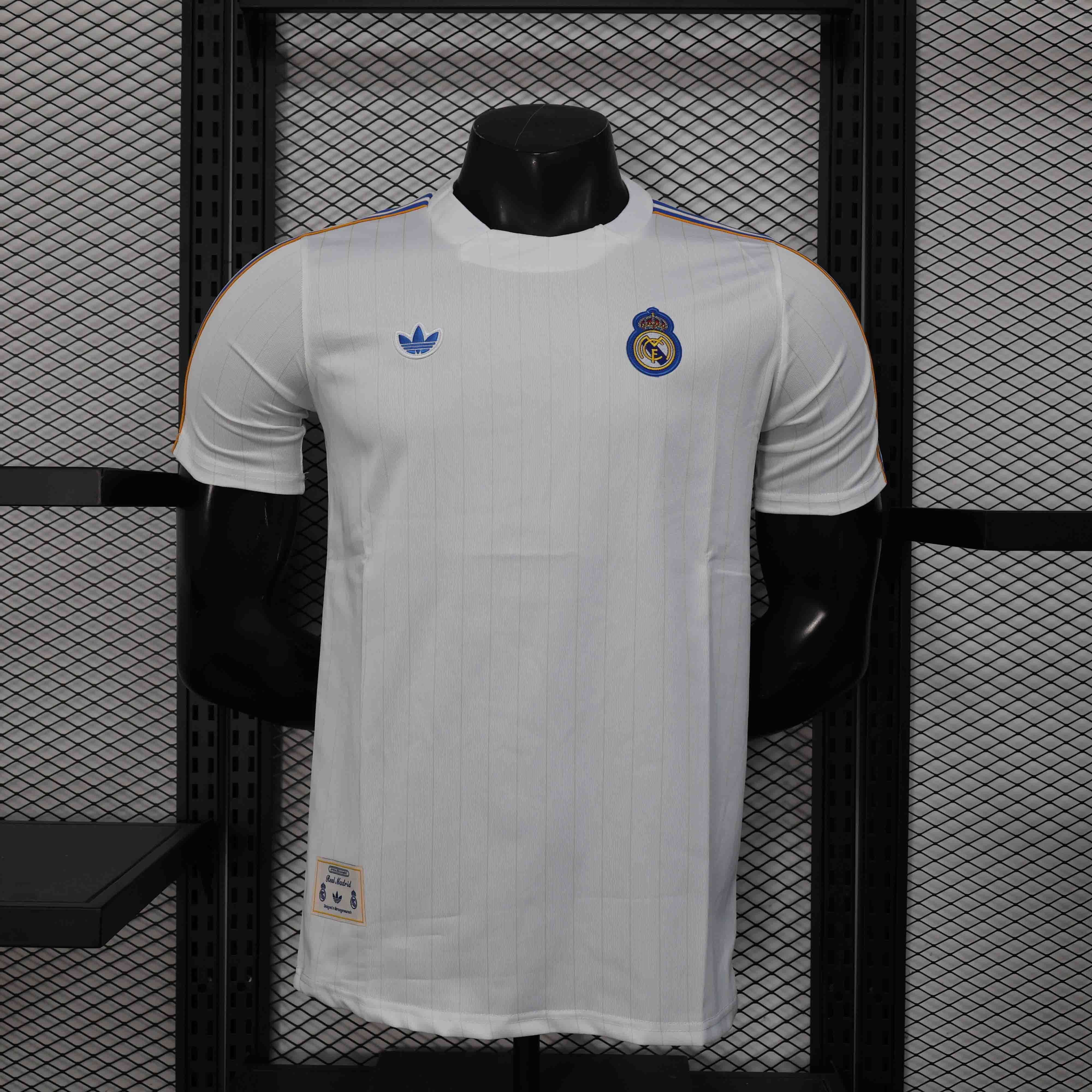 Real Madrid Authentic Soccer Jersey Terrace Icons Special Edition Shirt 2025/26 in White