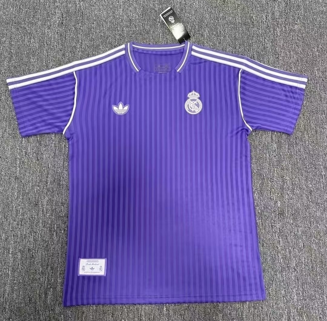 Real Madrid Football Jersey Terrace Icons Special Edition Custom Shirt 2025/26 in Purple