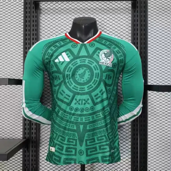 Mexico Authentic Home Kit Long Sleeve Soccer Jersey 2026 World Cup Edition in Model Year: 2026confederate: Concacaf Country: