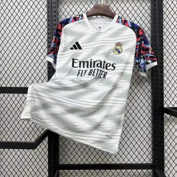 Real Madrid Soccer Jersey Pre-Match Custom Shirt 2025/26 in White
