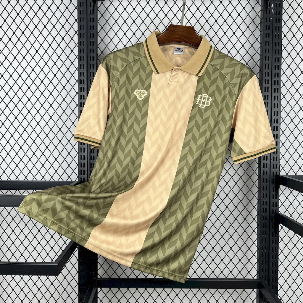Real Betis Training Custom Soccer Jersey 2025/26 in Gold