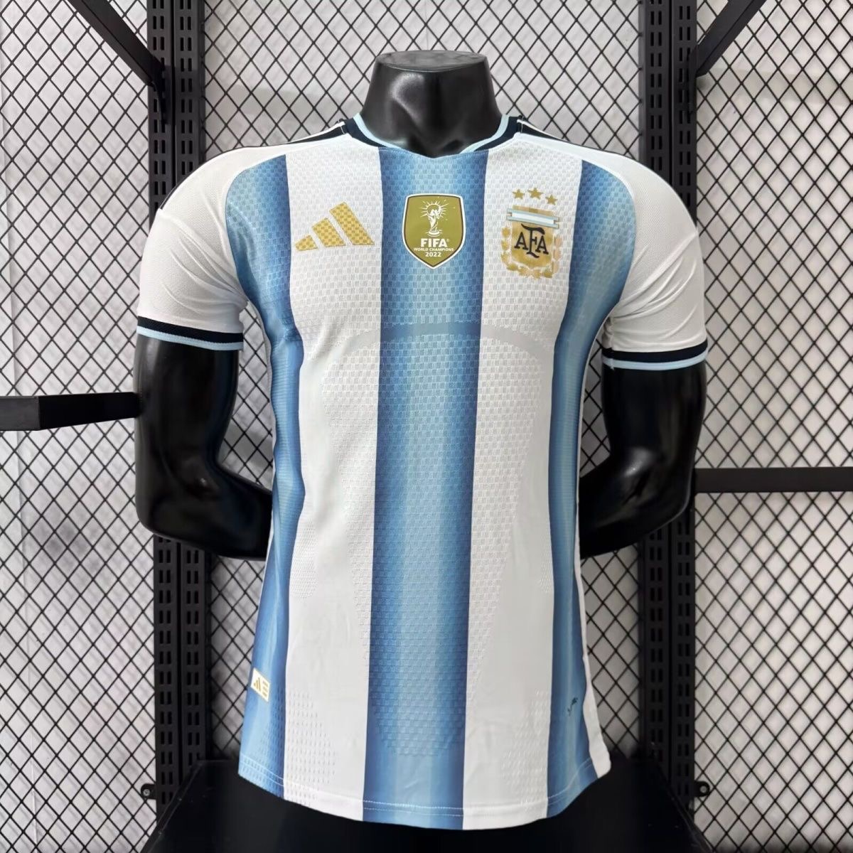 Argentina Authentic Soccer Jersey Home Shirt 2026 World Cup Edition in White&Blue