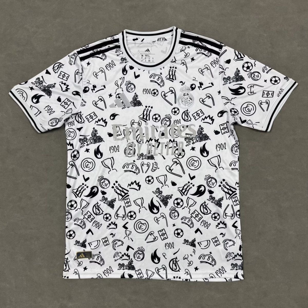 Real Madrid Soccer Jersey Pre-Match Custom Shirt 2025/26 in White
