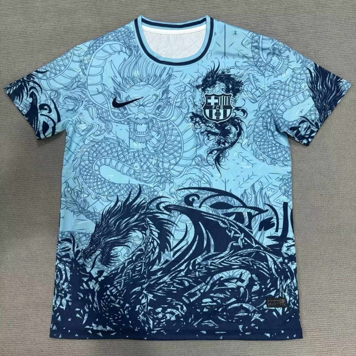 Barcelona Soccer Jersey Dragon Special Edition Custom Shirt 2025/26 in Model Year: 2025/26 Country and League: Spain-La Liga