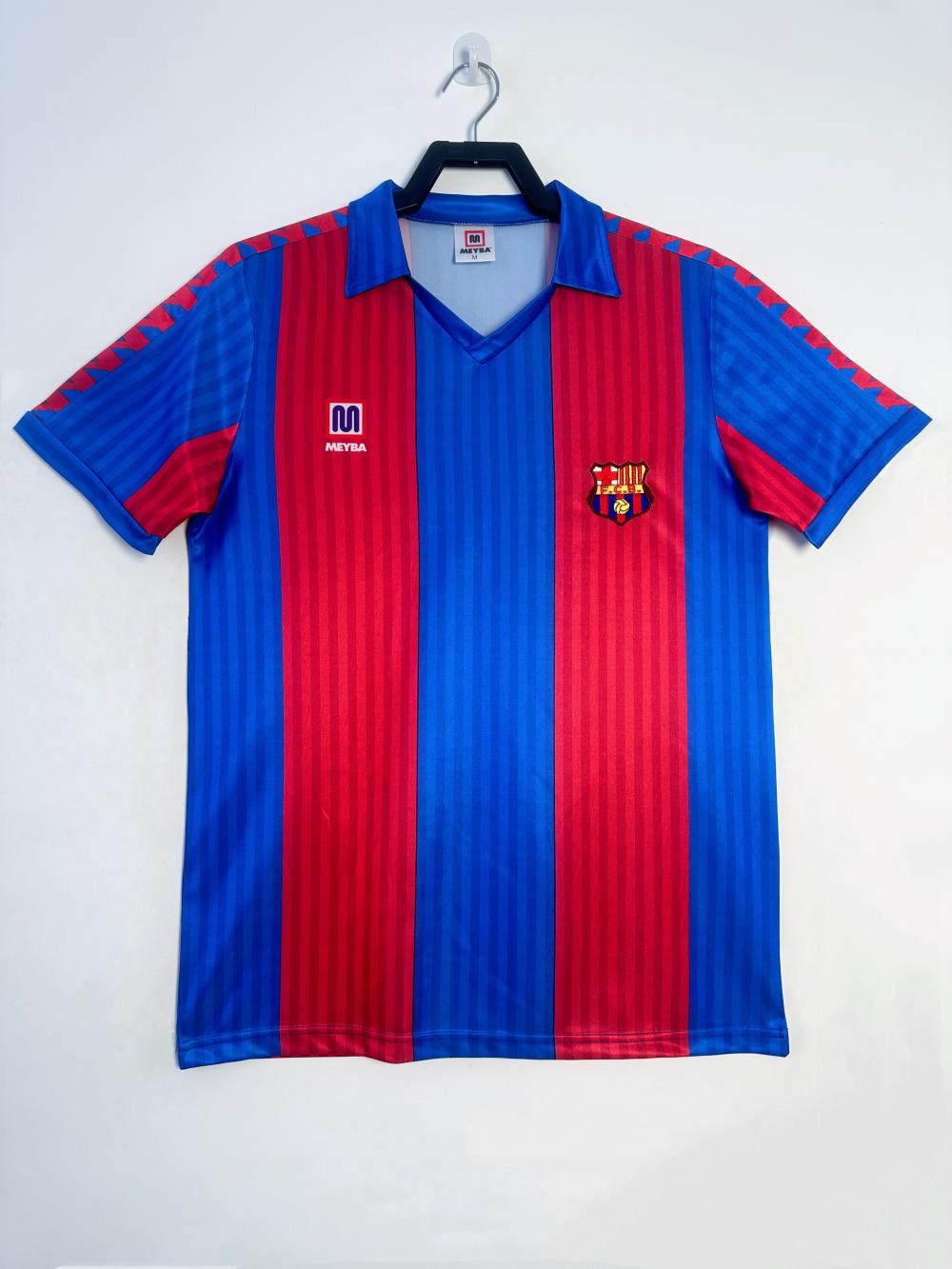 Barcelona Retro Jersey Home Soccer Shirt 1989/92 in Red&Blue