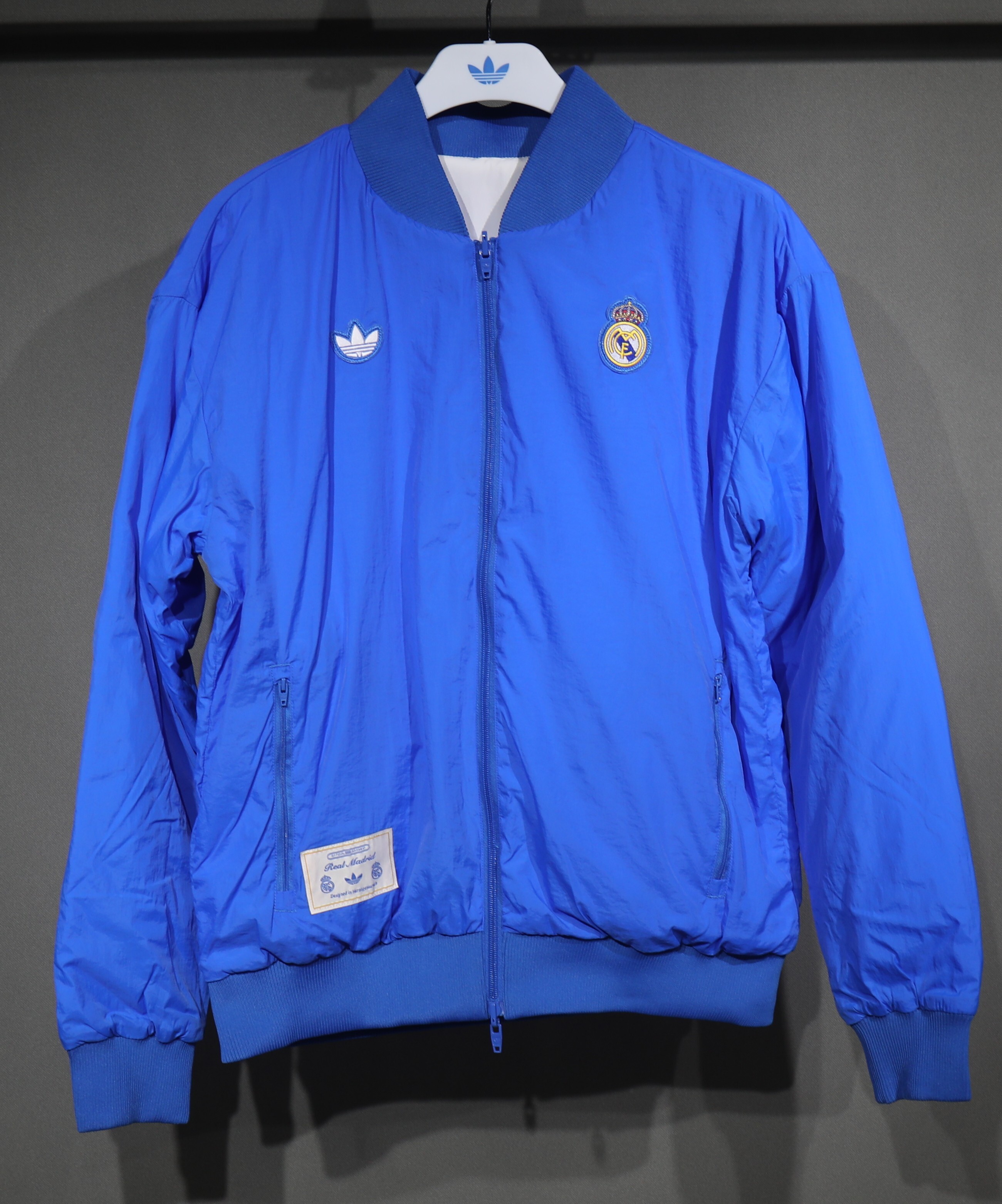 Real Madrid Terrace Icons Reversible Double-Sides Cotton Windbreaker Jacket 2025-26 in Model Year: 2025/26 Country and