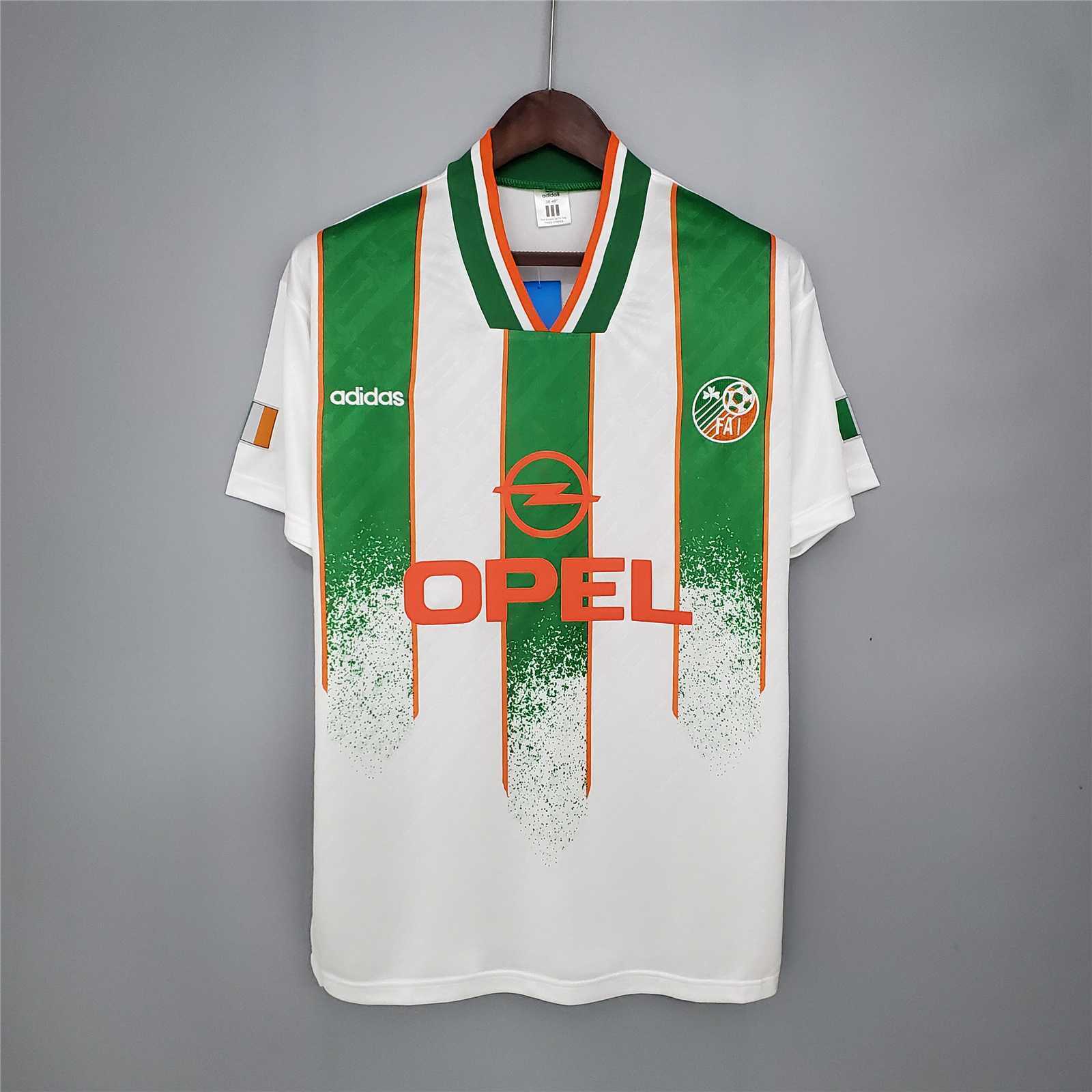 Ireland Retro Soccer Jersey Away Custom Shirt 1994 in White