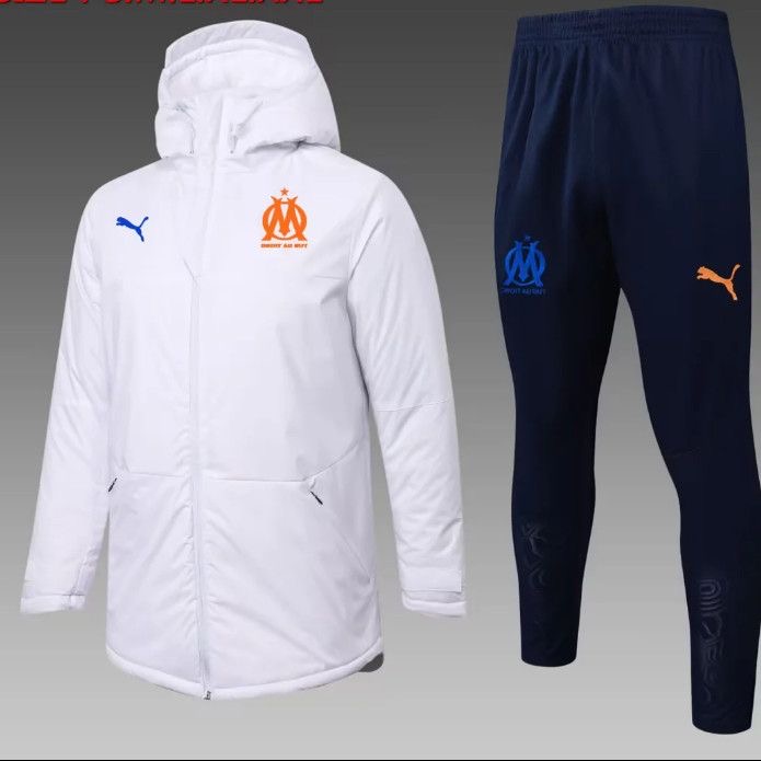 Marseille Cotton Hoodie Coat with Pants White 2025/26 in Model Year: 2025-2026 Country and League: France-Ligue 1