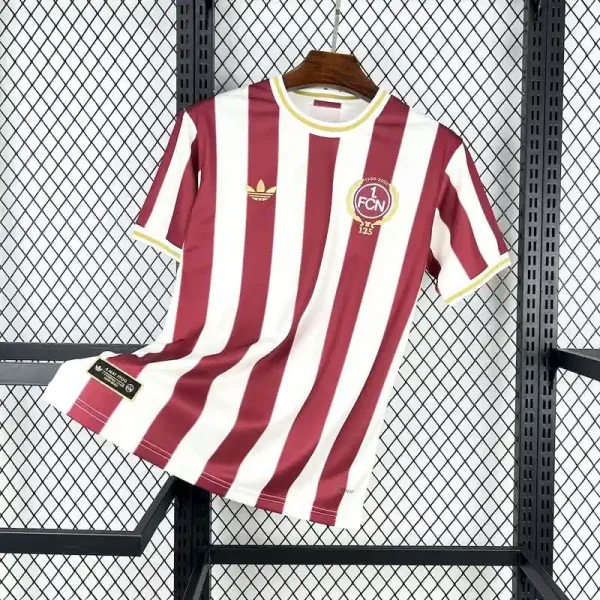 FC Nürnberg Soccer Jersey 125th Anniversary Custom Shirt 2025/26 in White&Red