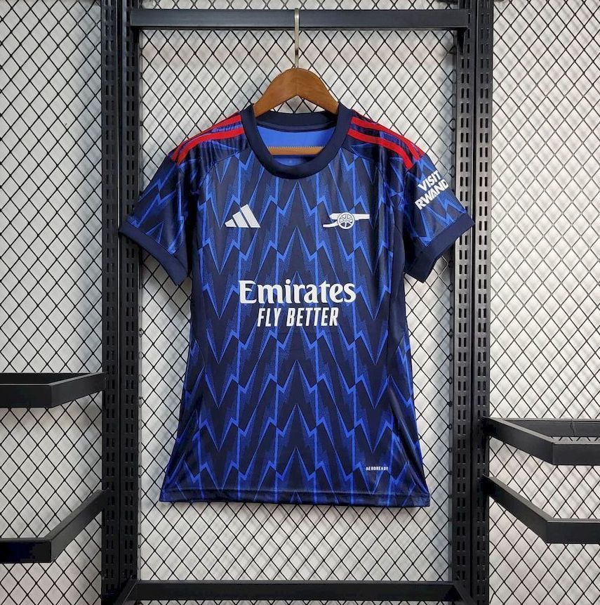 Arsenal Soccer Jersey Away Women's Custom Shirt 2025/26 in Blue