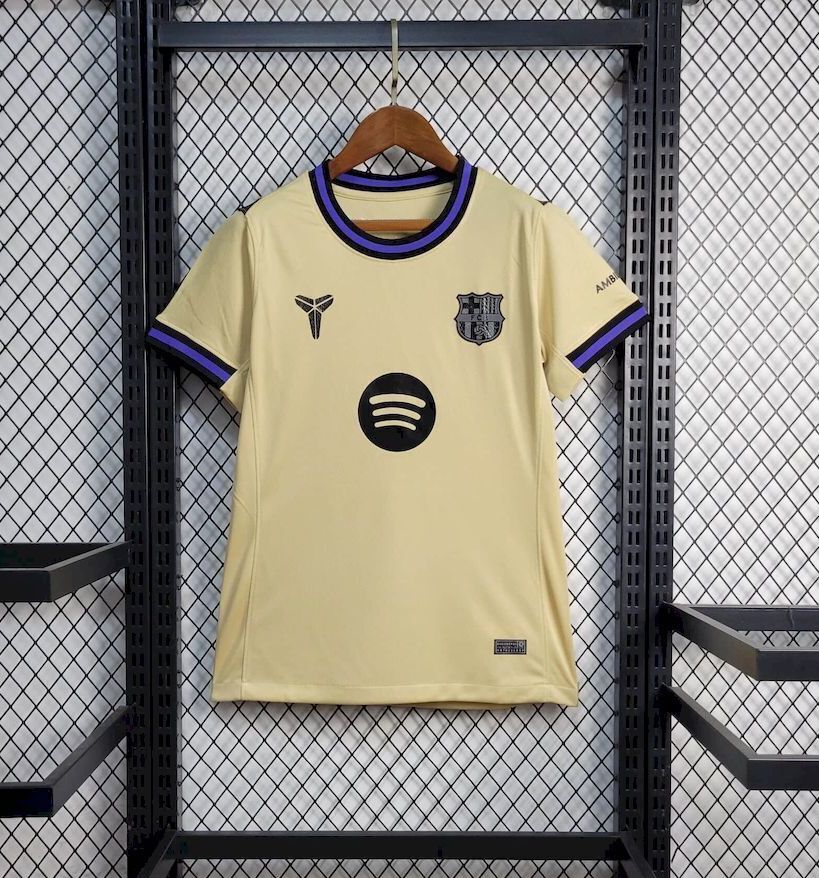 Barcelona Women's Away Soccer Jersey Custom Shirt 2025/26 in Yellow