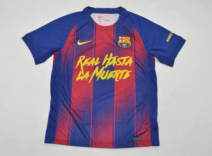 Barcelona Soccer Jersey Home Special Edition Custom Shirt 2025/26 in Model Year: 2025/26 Country and League: Spain-La Liga