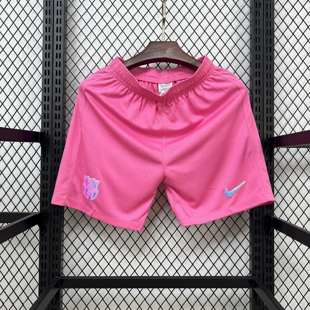 Barcelona Football Jersey Pink Custom Shorts 2025/26 in Model Year: 2025-2026 Country and League: Spain-La Liga