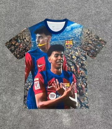 Lamine Yamal #10 Barcelona Soccer Jersey Special Edition Custom Shirt 2025/26 in Model Year: 2025/26 Country and League: