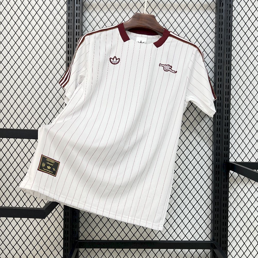 Arsenal Soccer Jersey Terrace Icons Special Edition Custom Shirt 2025/26 in White