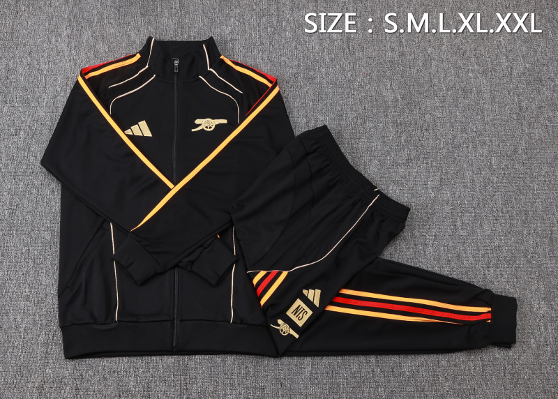 Arsenal Training Kit (Jacket+Pants) Black 2025/26