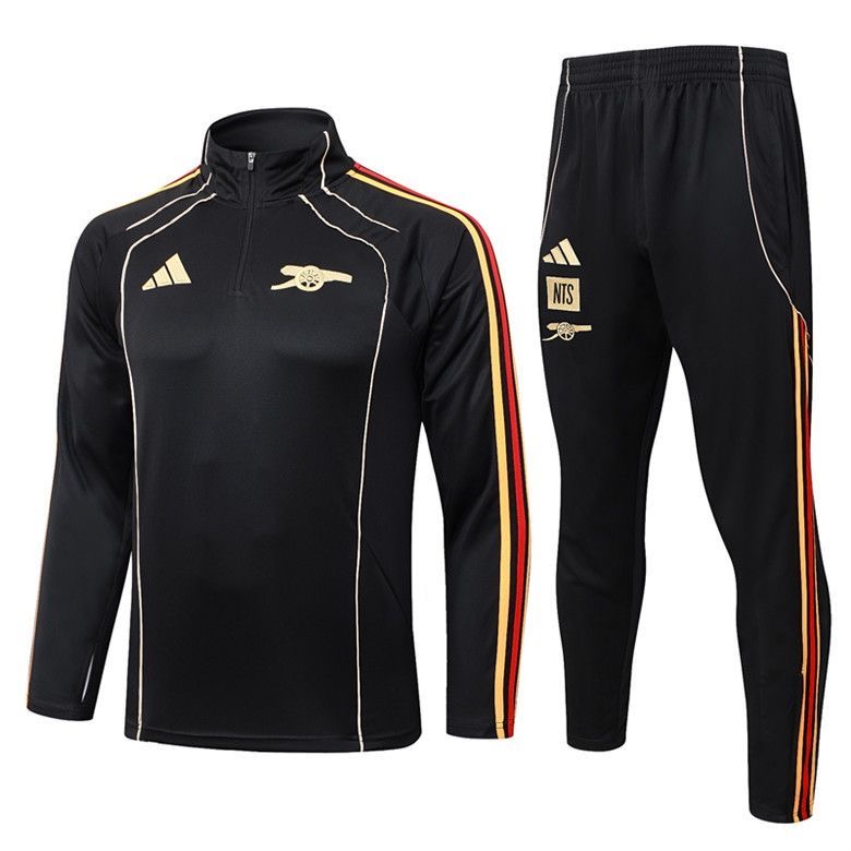 Arsenal Training Kit Sweatshirt & Pants Set Black 2025/26