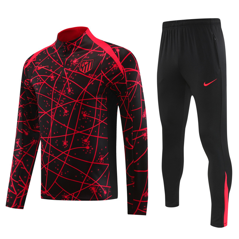 Atletico Madrid Training Kit Sweatshirt & Pants Set Red 2025/26