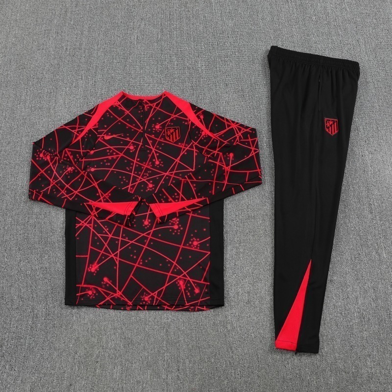 Atletico Madrid Training Kit (Sweatshirt+Pants) Red 2025/26