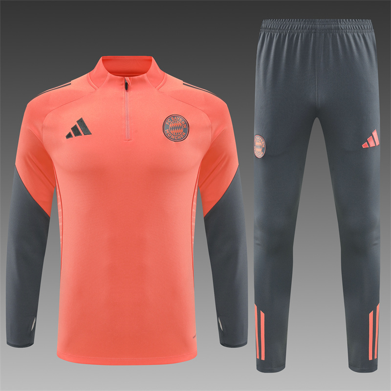 Bayern Munich Training Kit Sweatshirt & Pants Set Orange 2025/26