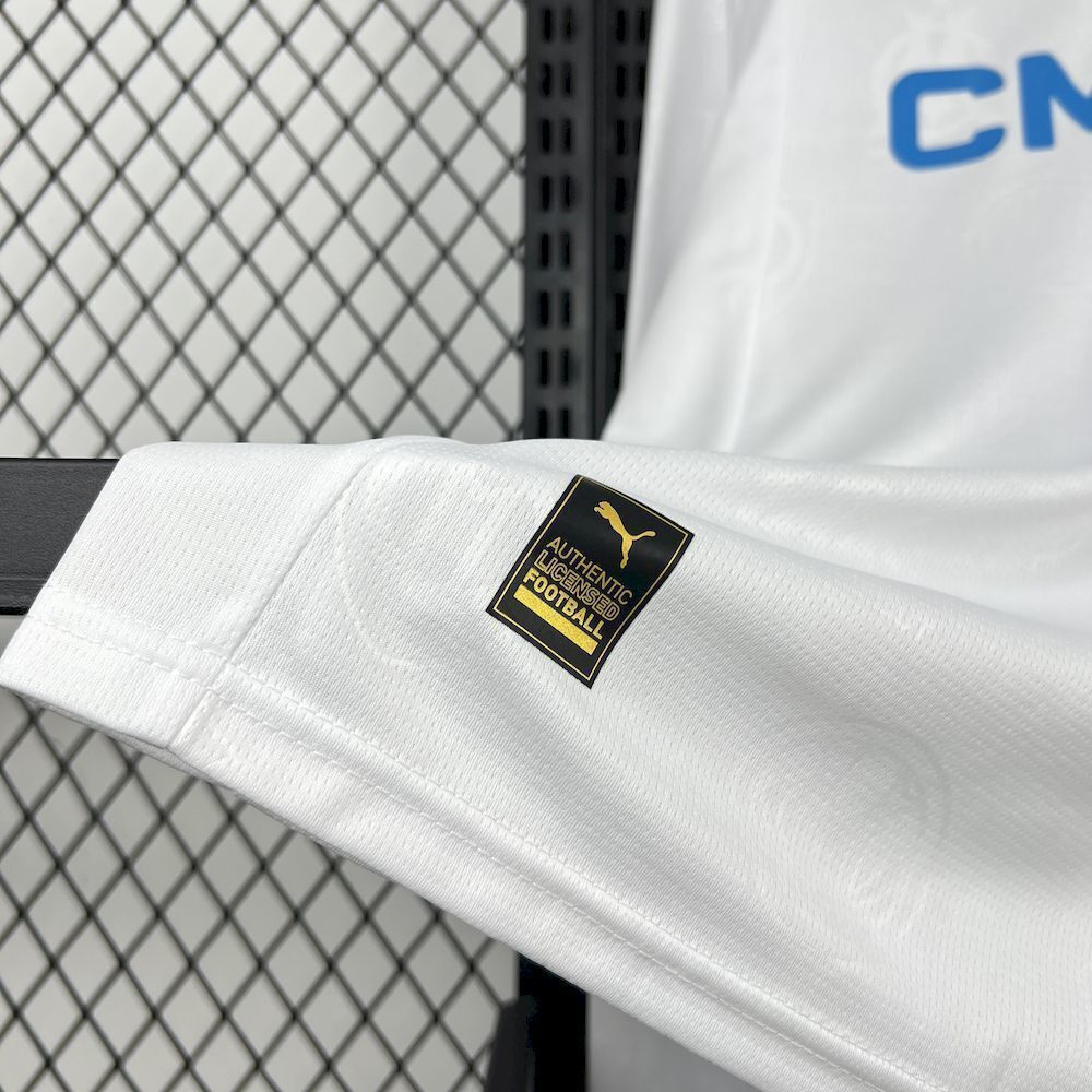 Marseille Soccer Jersey Home Long Sleeve Custom Shirt 2025/26