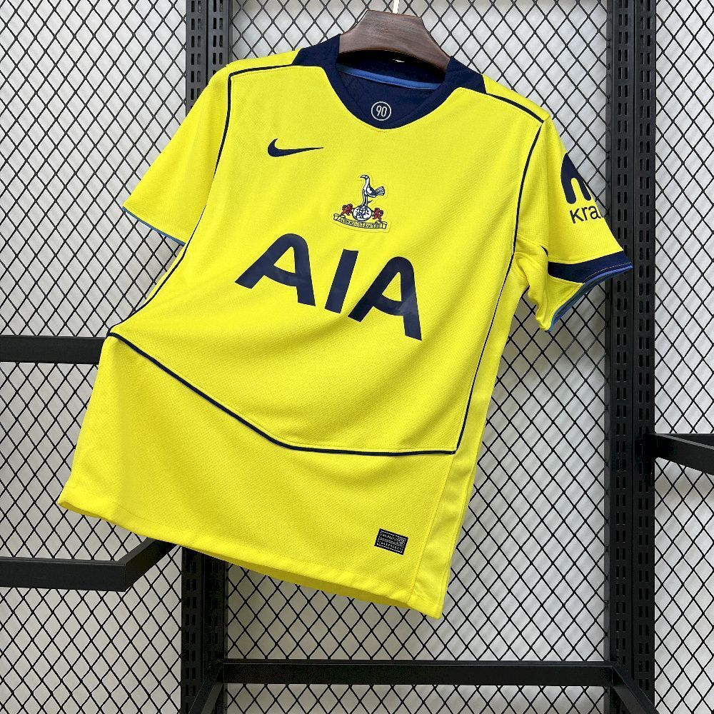 Tottenham Hotspur Football Jersey Third Away Custom Shirt 2025/26 - Fan Version in Yellow