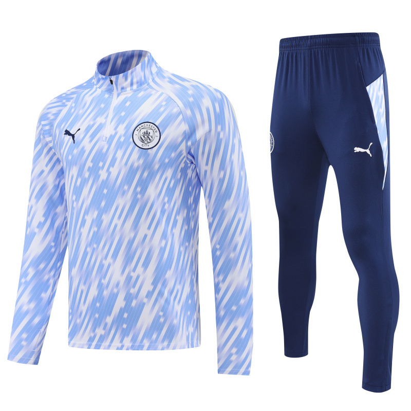Manchester City Training Kit Sweatshirt & Pants Set Blue 2025/26
