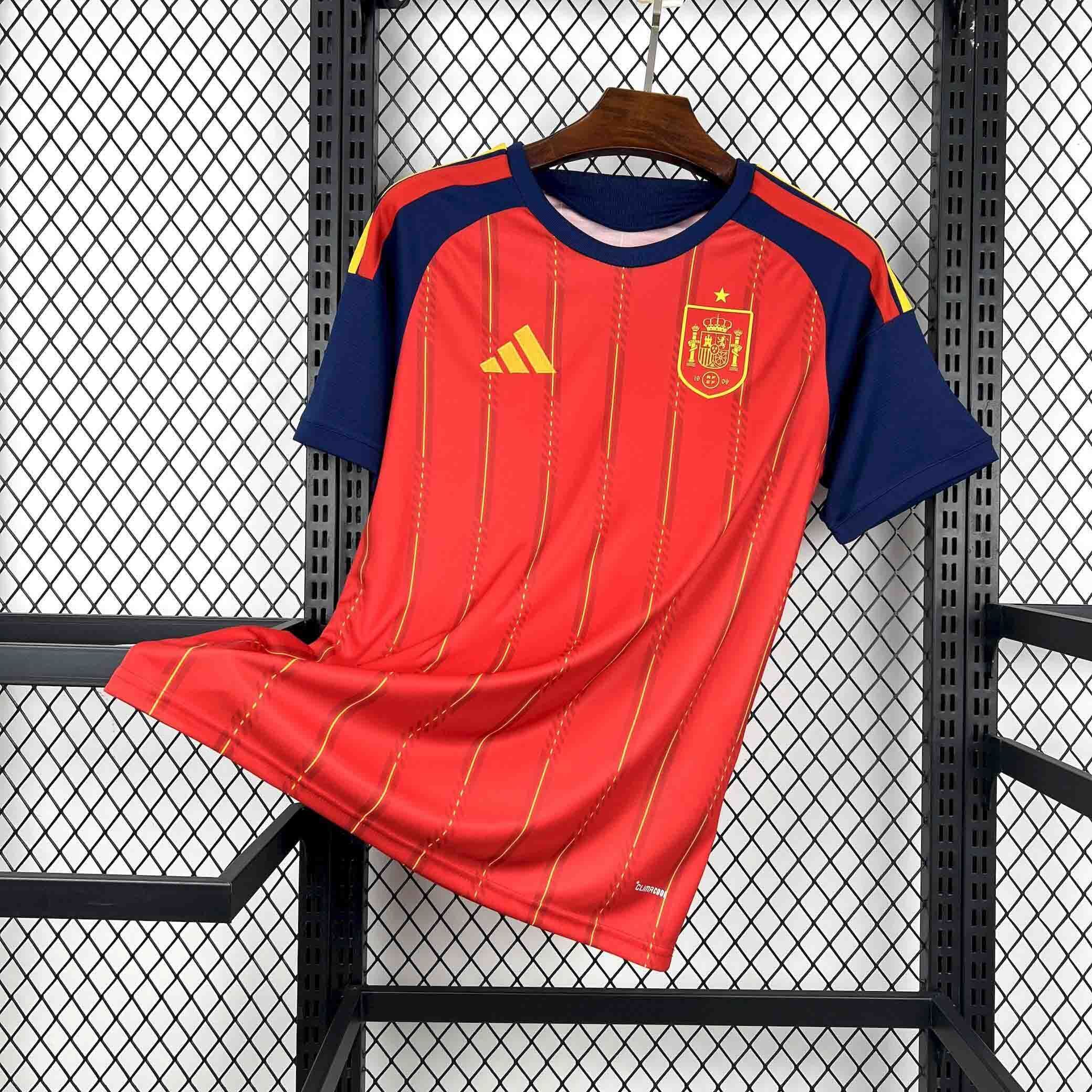 Spain Soccer Jersey Home Custom Shirt 2026 World Cup Edition in Red