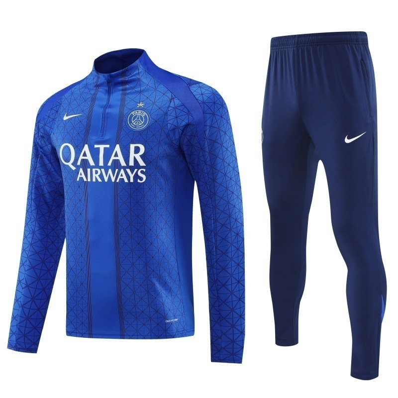 PSG Training Kit Sweatshirt & Pants Set Blue 2025/26