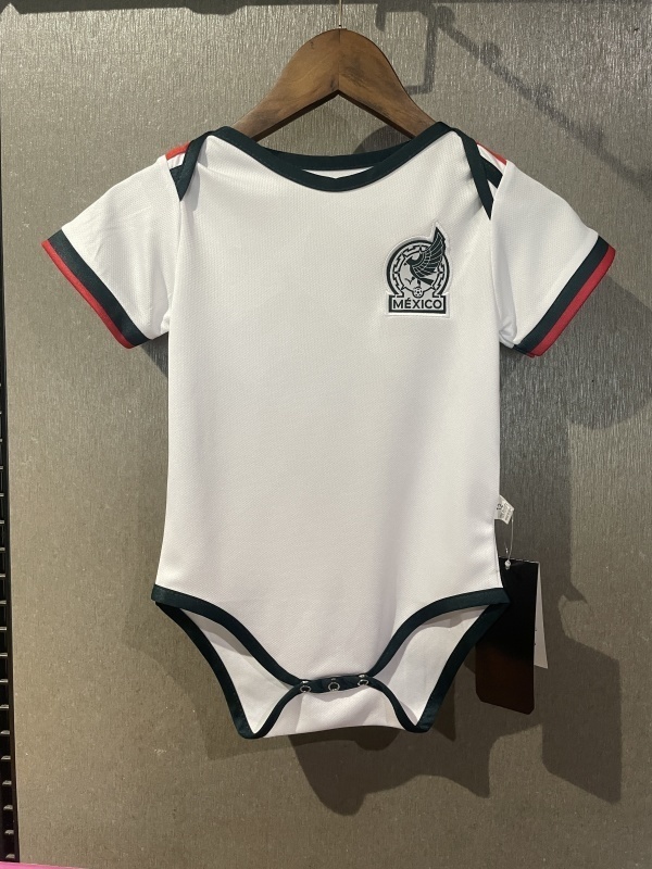 Mexico Soccer Jersey Away Baby Uniform 2026 World Cup Edition in White