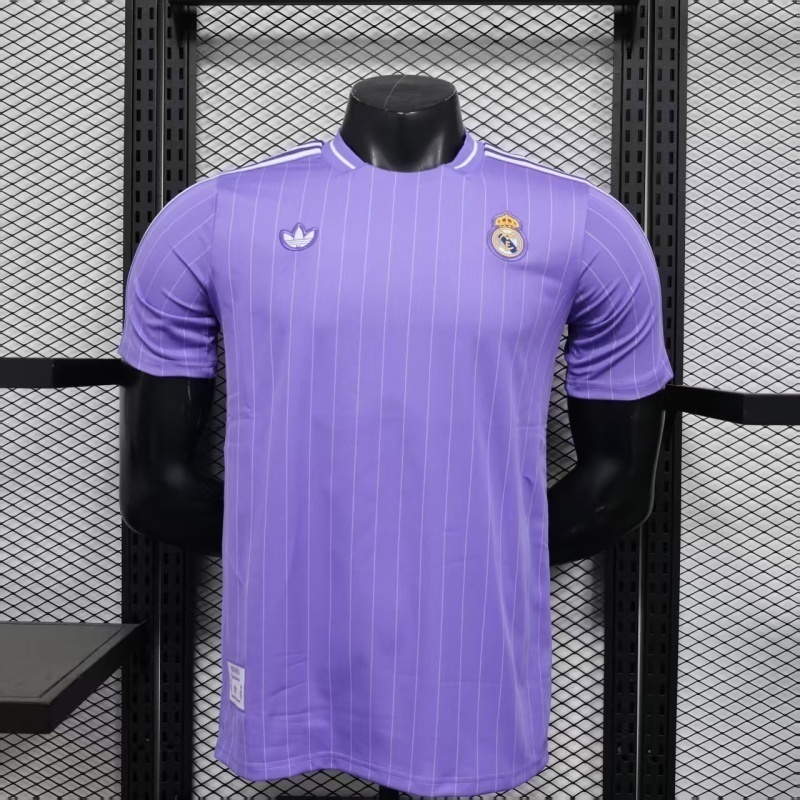 Real Madrid Authentic Soccer Jersey Terrace Icons Special Edition Shirt 2025/26 in Purple