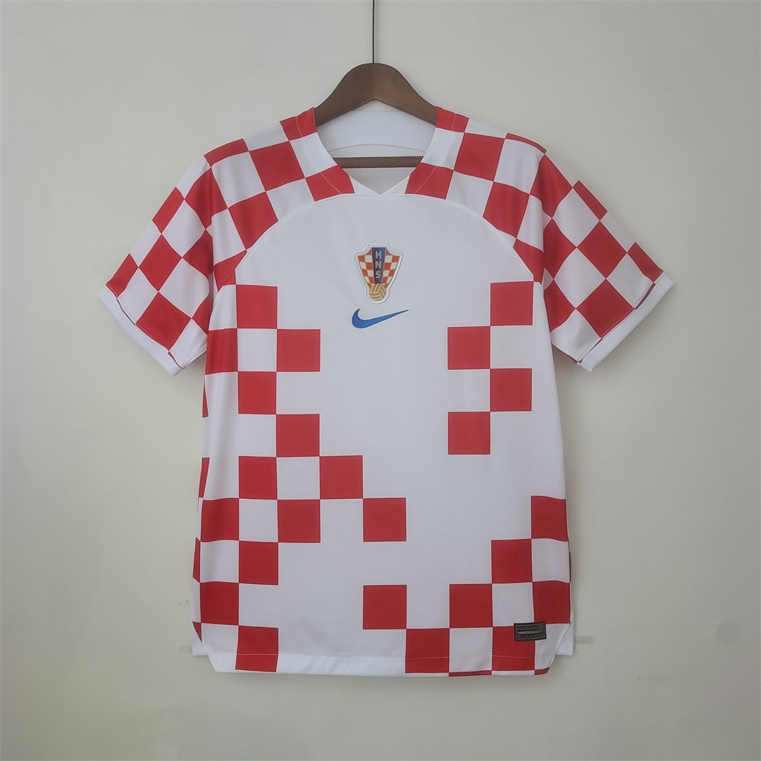 Croatia Retro Soccer Jersey Home Custom Shirt World Cup 2022 in White