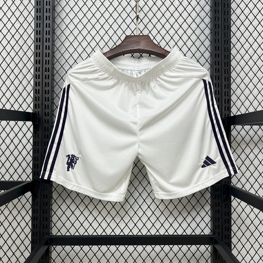 Manchester United Football Jersey Away Shorts 2025/26 in White