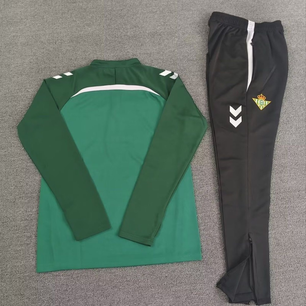Real Betis Training Kit (Sweatshirt+Pants) Green 2025/26