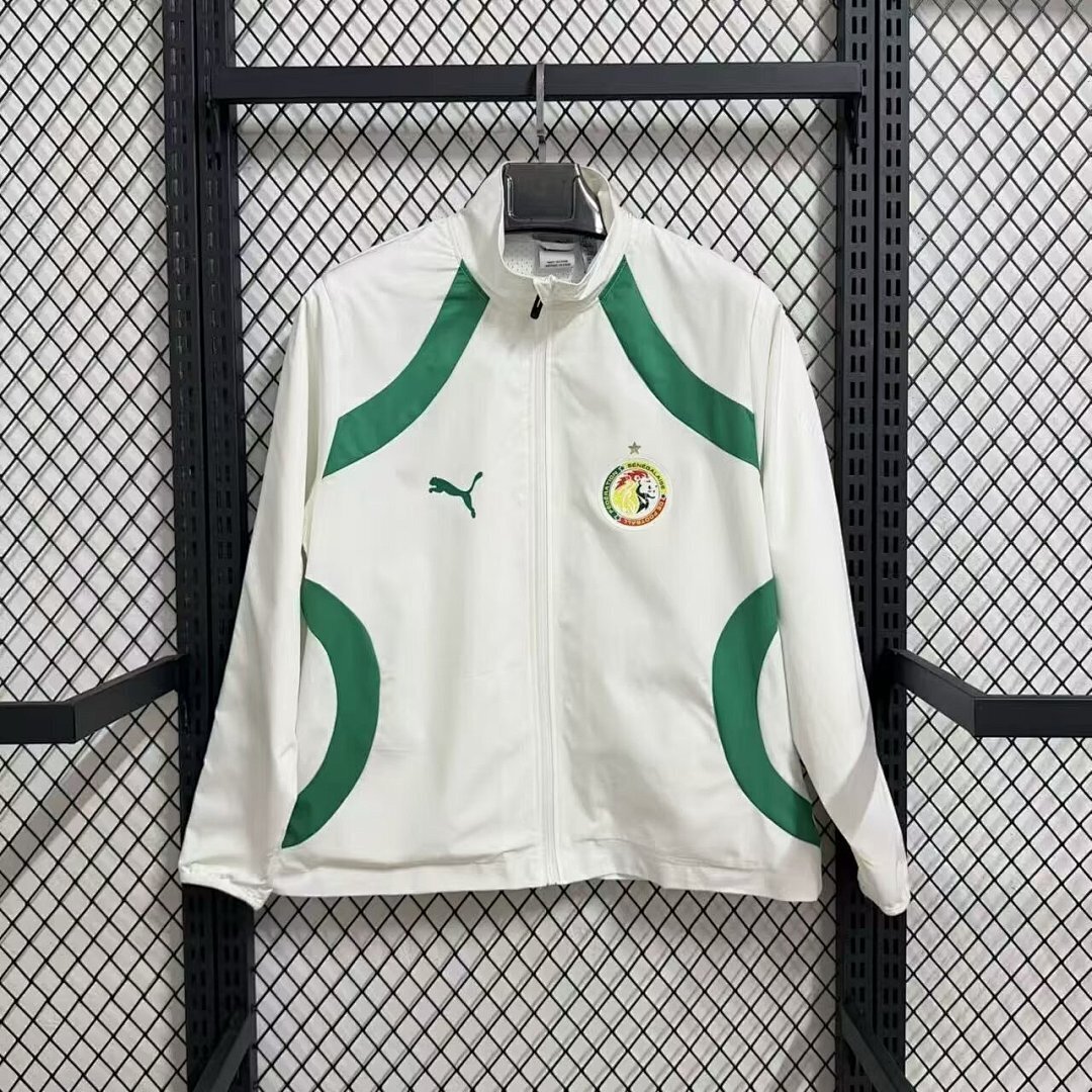 Senegal Windbreaker Jacket White 2026 2026 World Cup Edition