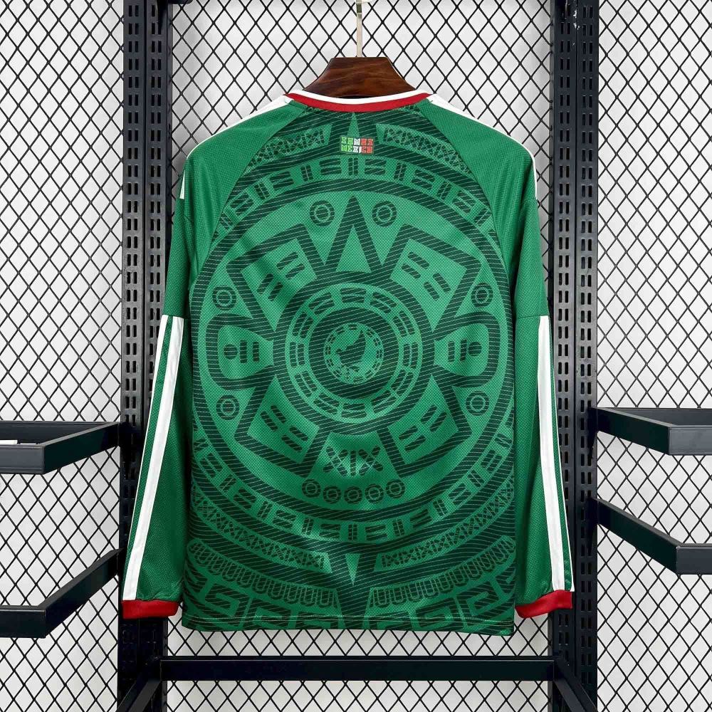 Mexico Soccer Jersey Home Custom Long Sleeve Shirt World Cup 2026