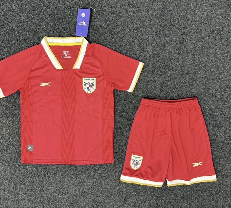 Panama Soccer Jersey Home Kids Jersey & Shorts Kit 2026 World Cup Edition in Red