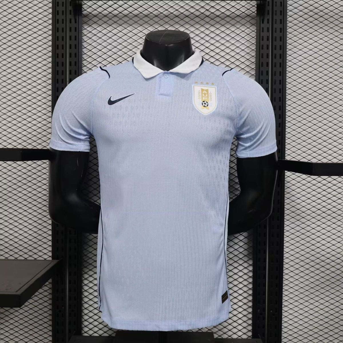 Uruguay Authentic Soccer Jersey Home Shirt 2026 World Cup Edition in Sky Blue