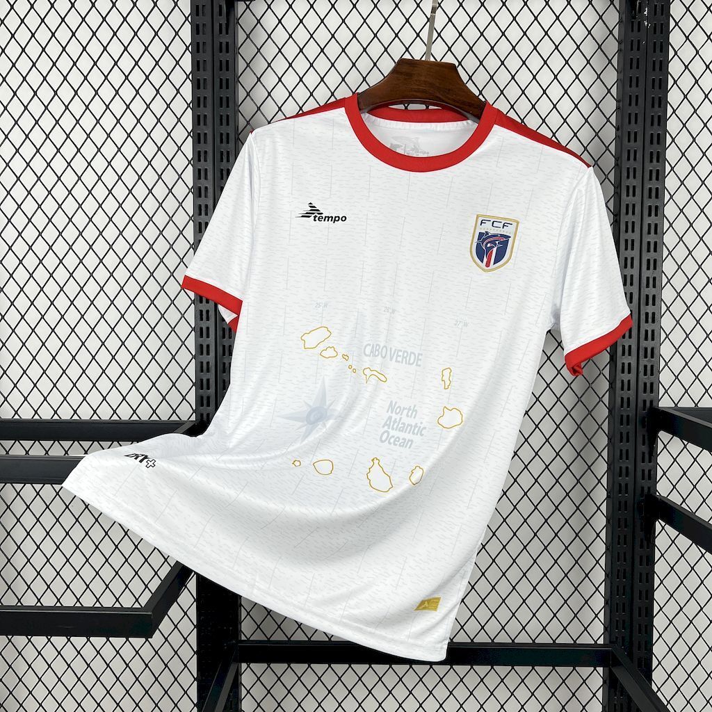 Cabo Verde Soccer Jersey Away Custom Shirt 2026 World Cup Edition in White
