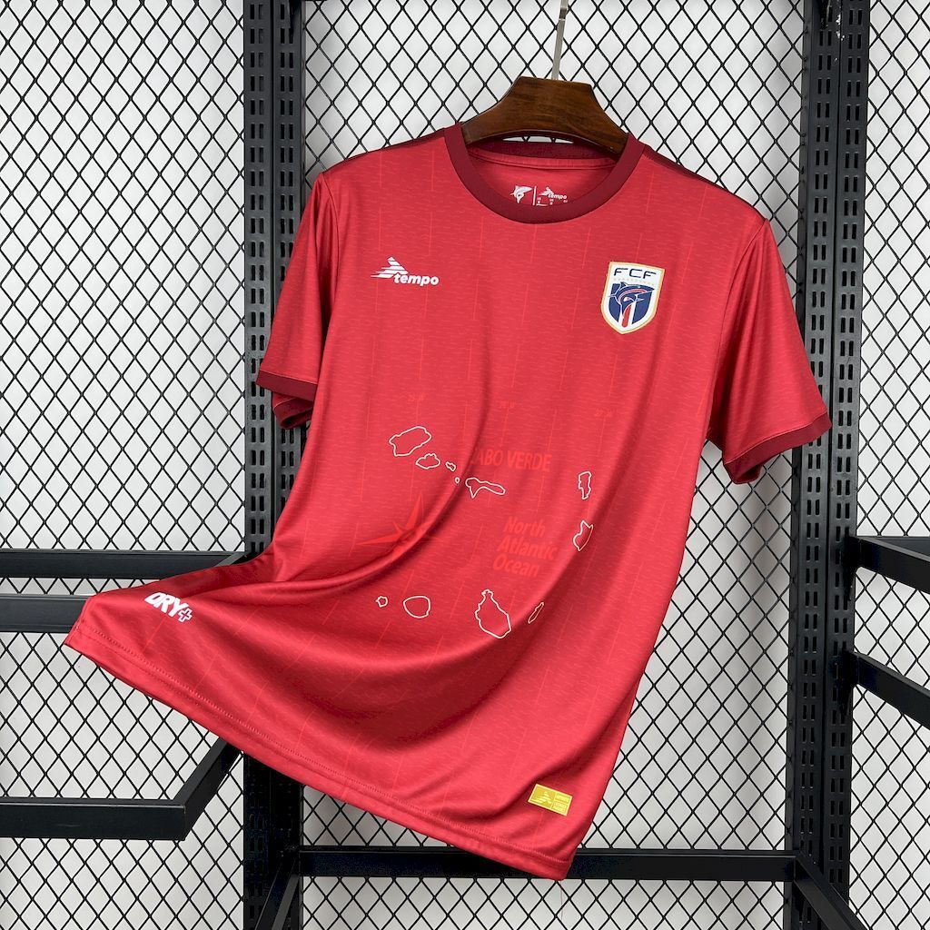 Cabo Verde Soccer Jersey Third Away Custom Shirt 2026 World Cup Edition in Red