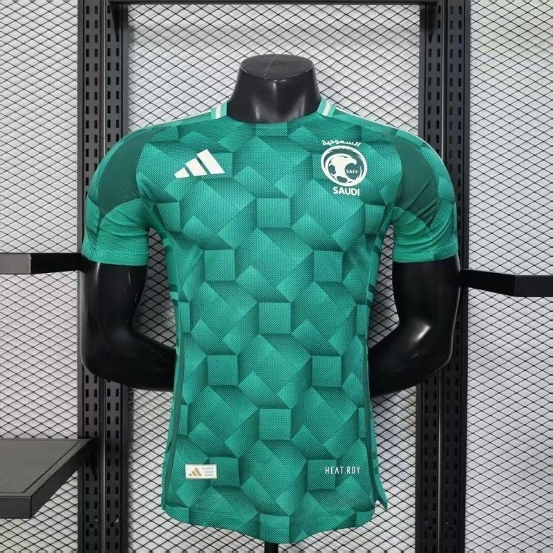 Saudi Arabia Authentic Football Jersey Home Shirt 2024 in Green