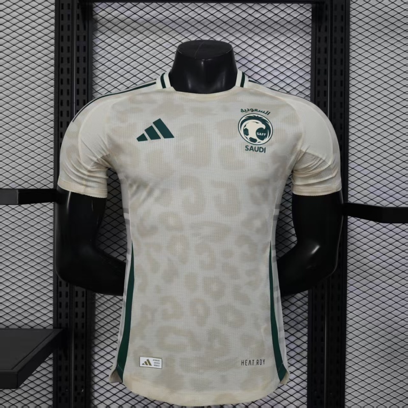 Saudi Arabia Authentic Football Jersey Away Shirt 2024 in White