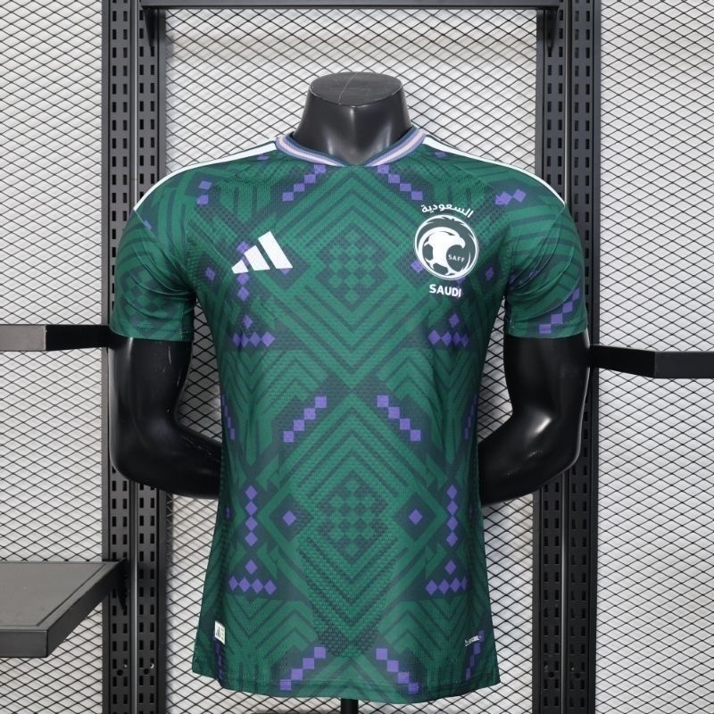 Saudi Arabia Authentic Football Jersey Home Shirt 2026 World Cup Edition in Green